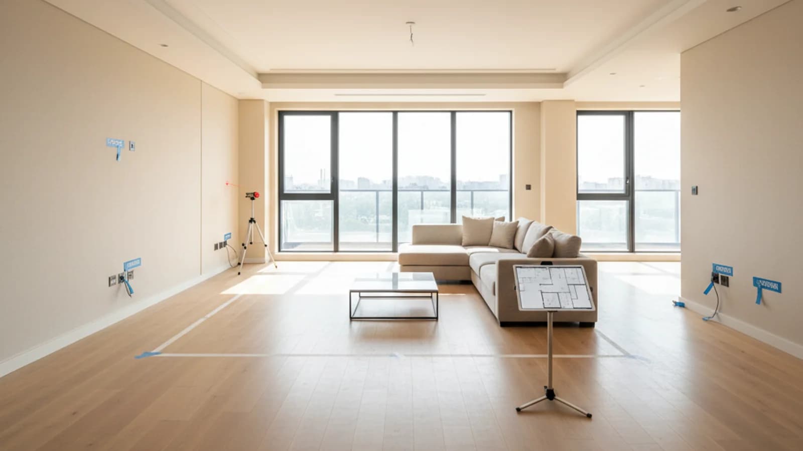 Luxury vacant room staged virtually with pricing and listing strategy context