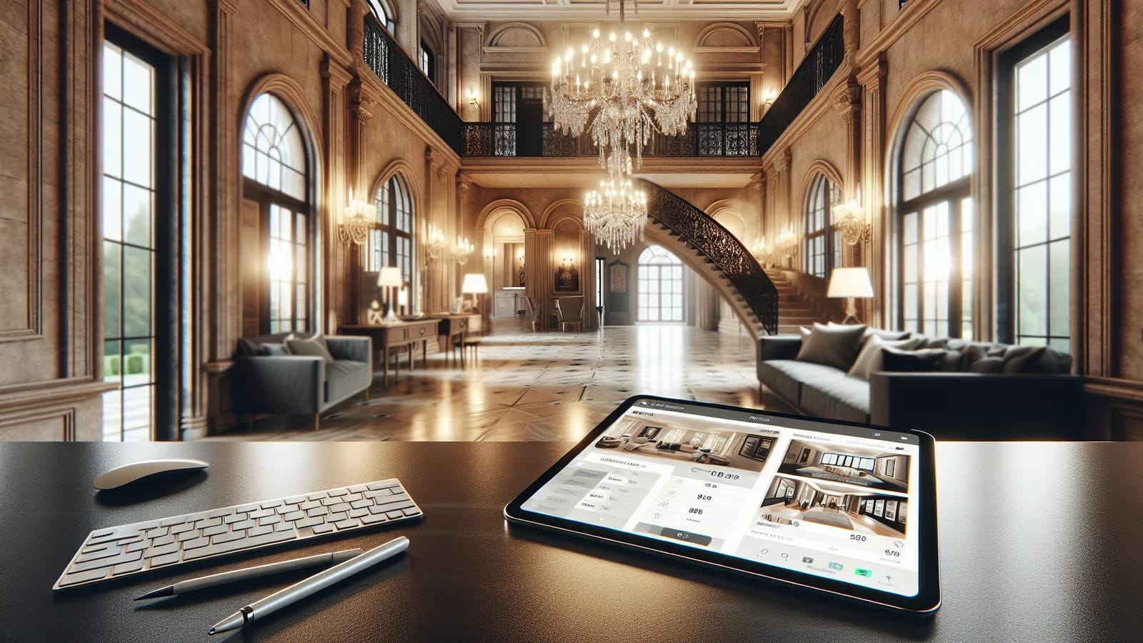 Agency dashboard showing consistent branded listing photos and video assets ready for publish