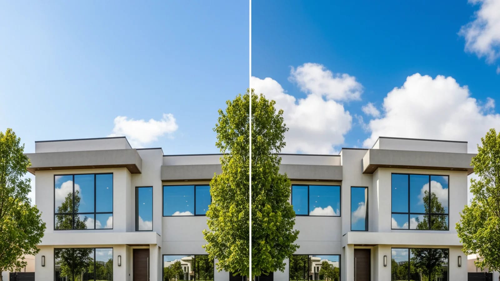 Jämförelse mellan naturlig listningsfotopolering och alltför förändrad fastighetsbild