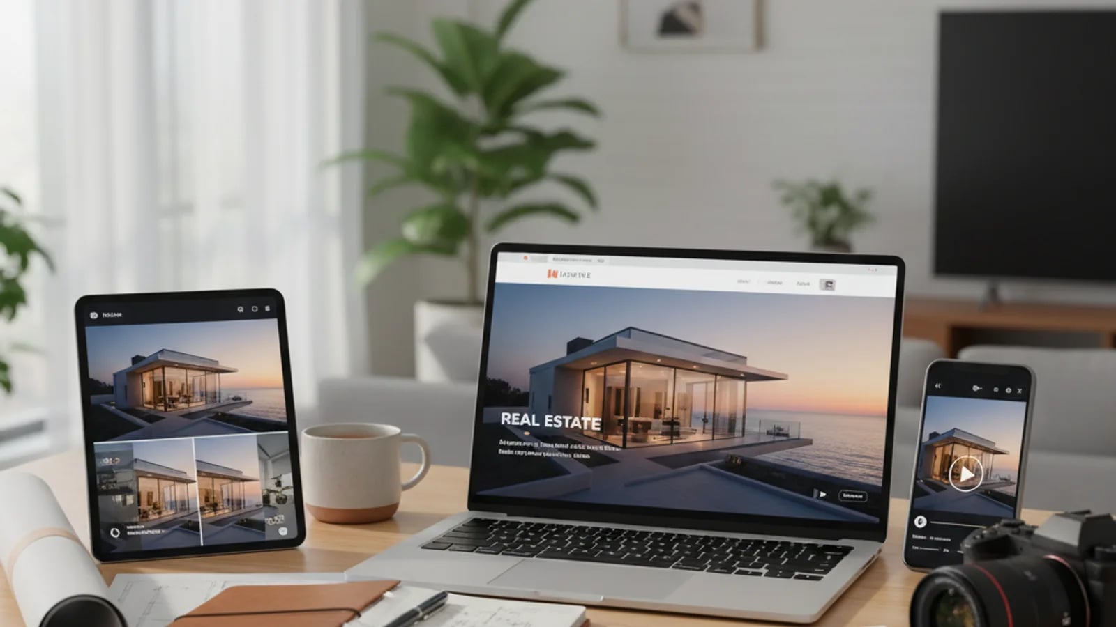 Luxury listing campaign planned across website, reels, and video-first channels