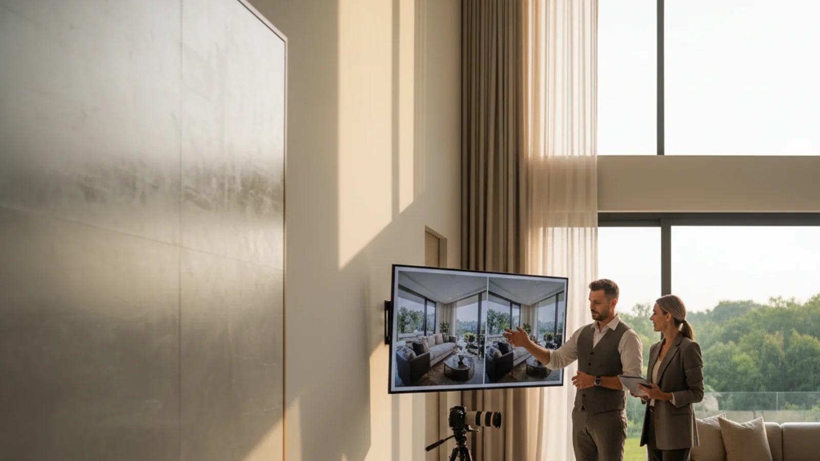 Polerad presentation av brittisk fastighetsmäklare förberedd för Rightmove och Zoopla